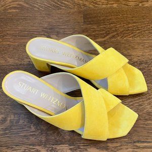 Stuart Weitzman Aletha 50 Yellow Sandal